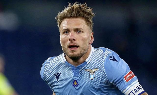Ciro Immobile esulta in Lazio-Cagliari 1-0 (Profilo social Lazio)