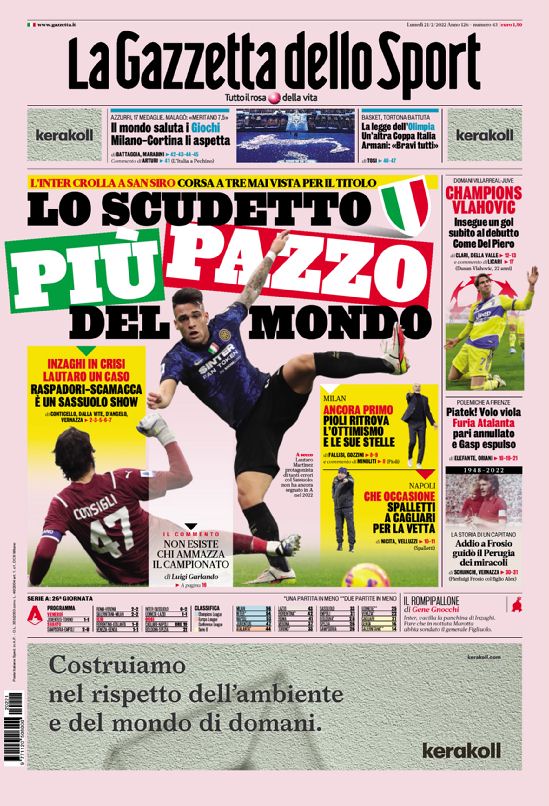 La gazzetta dello sport