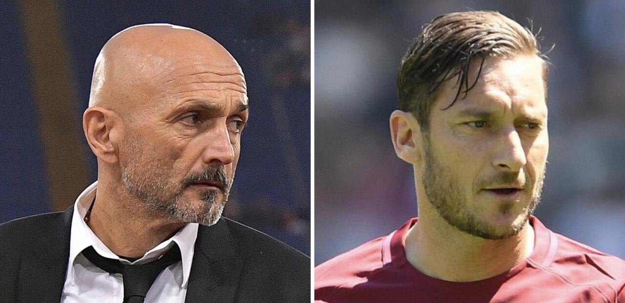 Luciano Spalletti e Francesco Totti