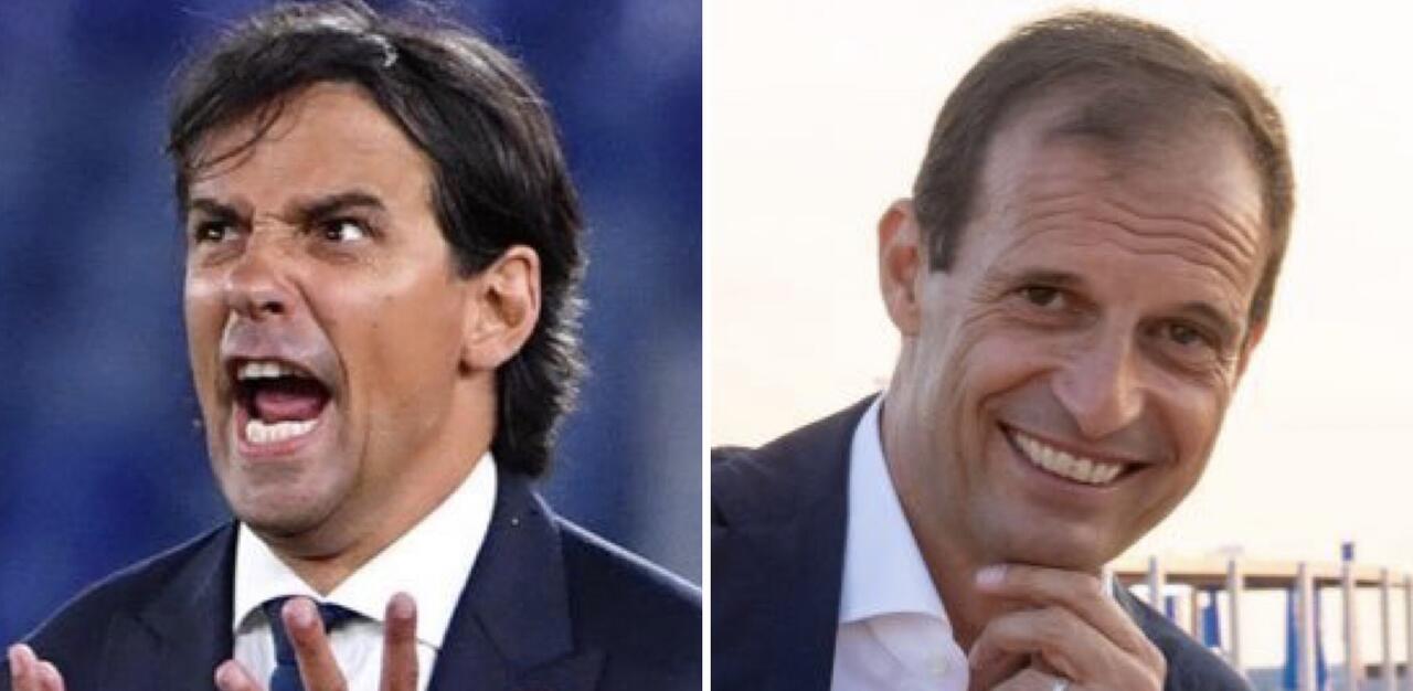 Simone Inzaghi e Massimiliano Allegri