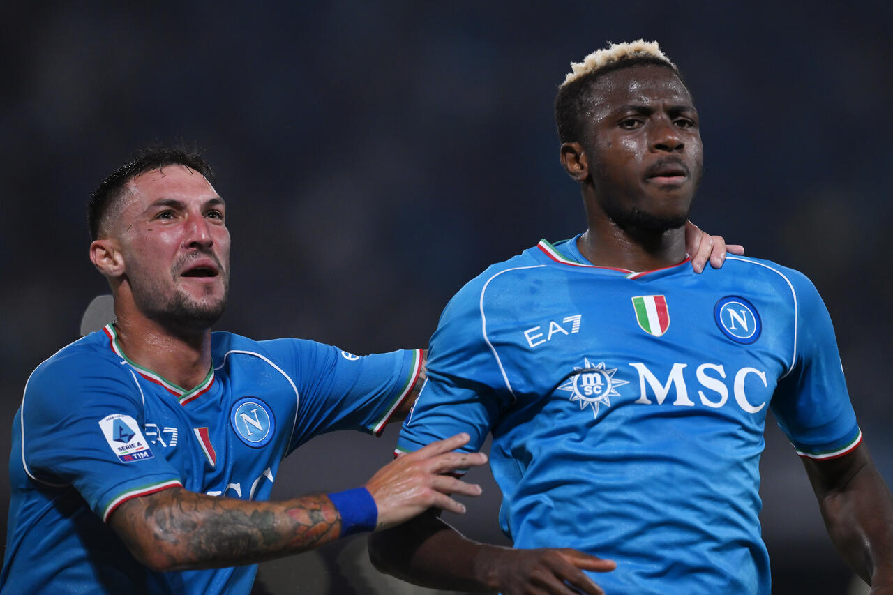 Victor Osimhen e Matteo Politano