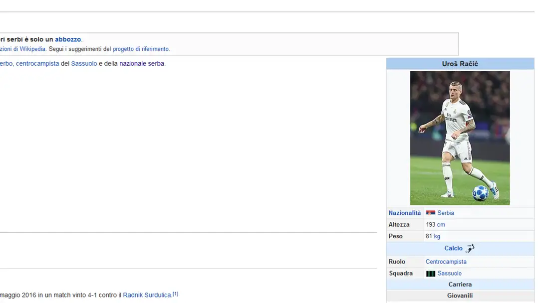 Wikipedia Uros Racic