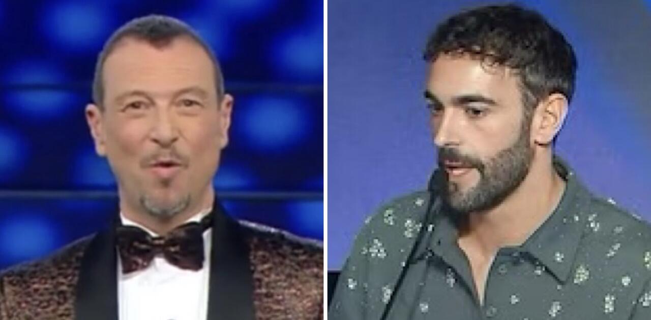 Amadeus e Marco Mengoni