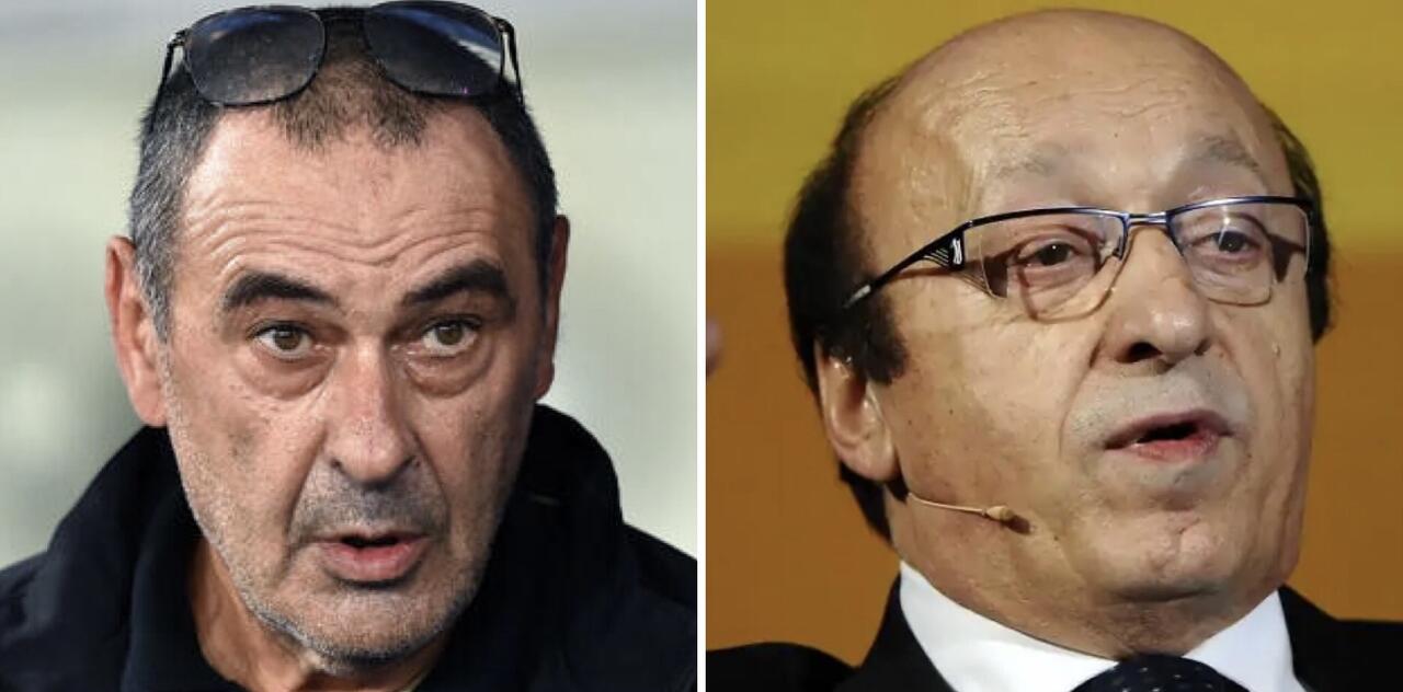 Maurizio Sarri e Luciano Moggi
