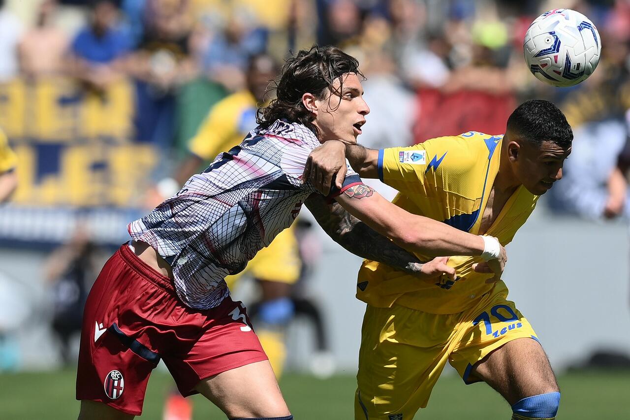 Riccardo Calafiori e Walid Cheddira