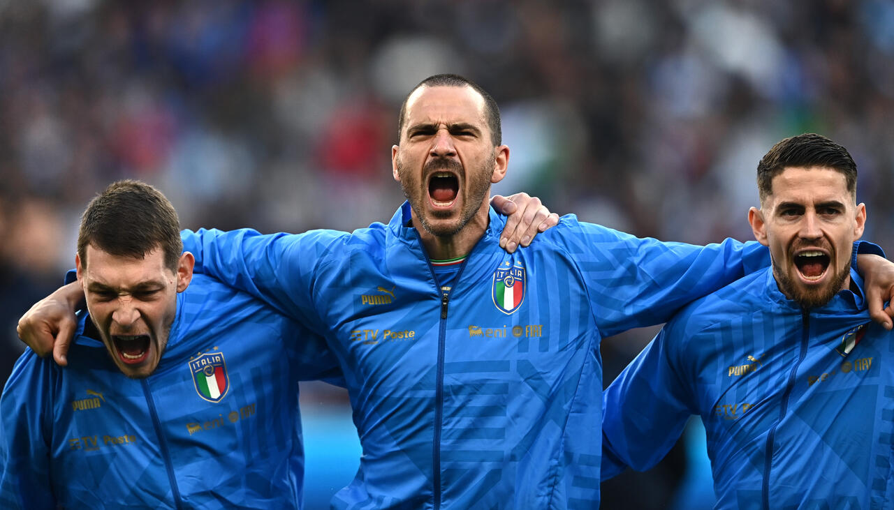 Andrea Belotti, Leonardo Bonucci e Jorginho