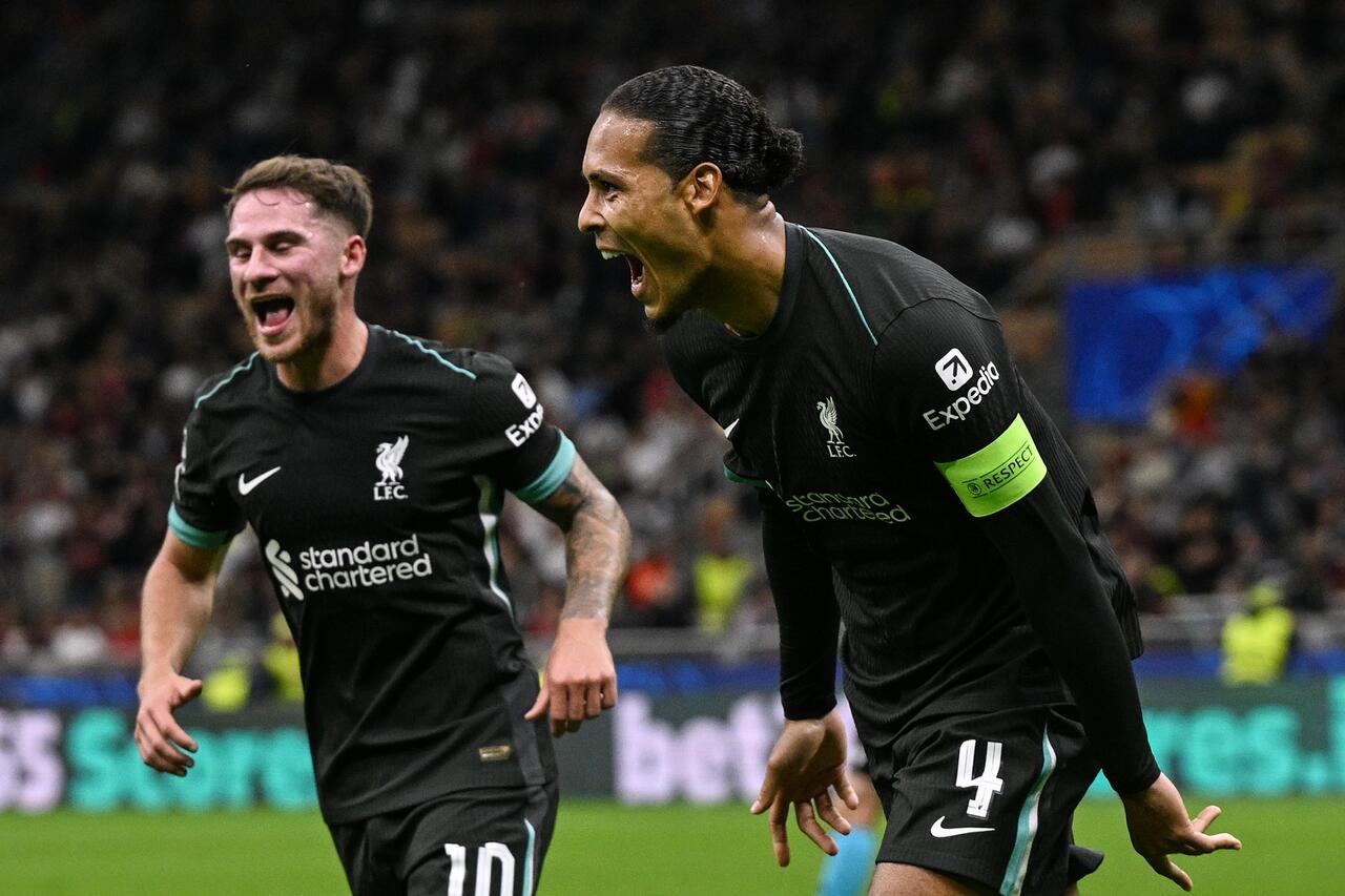 Virgil van Dijk e Alexis Mac Allister