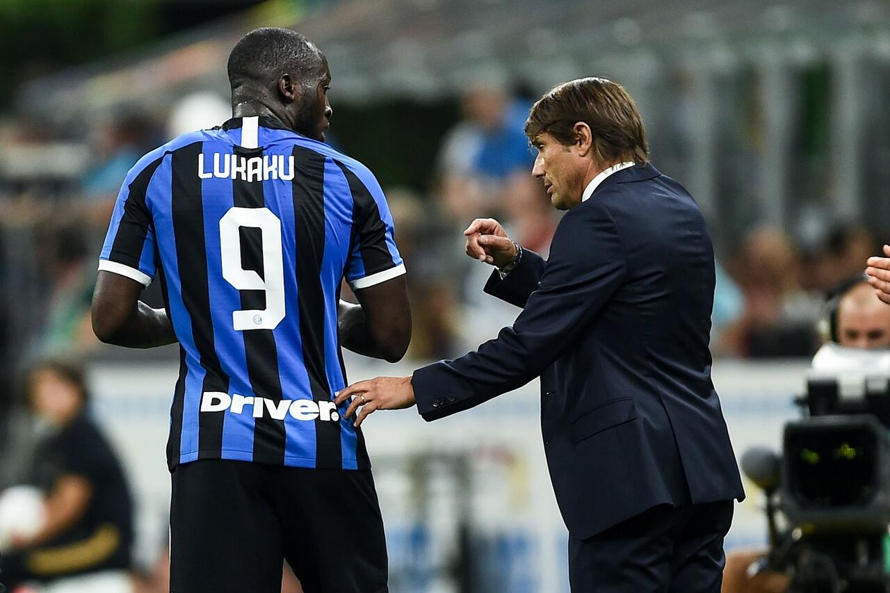 Antonio Conte e Romelu Lukaku
