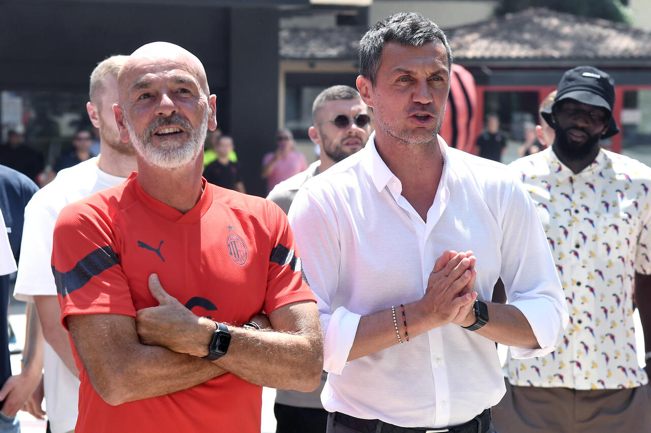 Stefano Pioli e Paolo Maldini