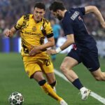 Benjamin Pavard in azione contro il PSG