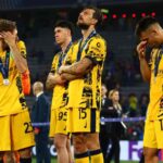 Giocatori dell'Inter dopo la finale di Champions