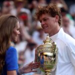 Jannik Sinner con la Principessa del Galles