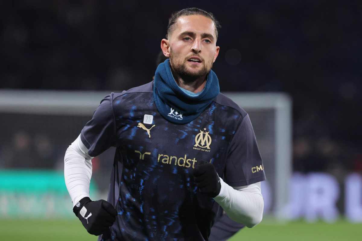 Adrien Rabiot in campo con il Marsiglia